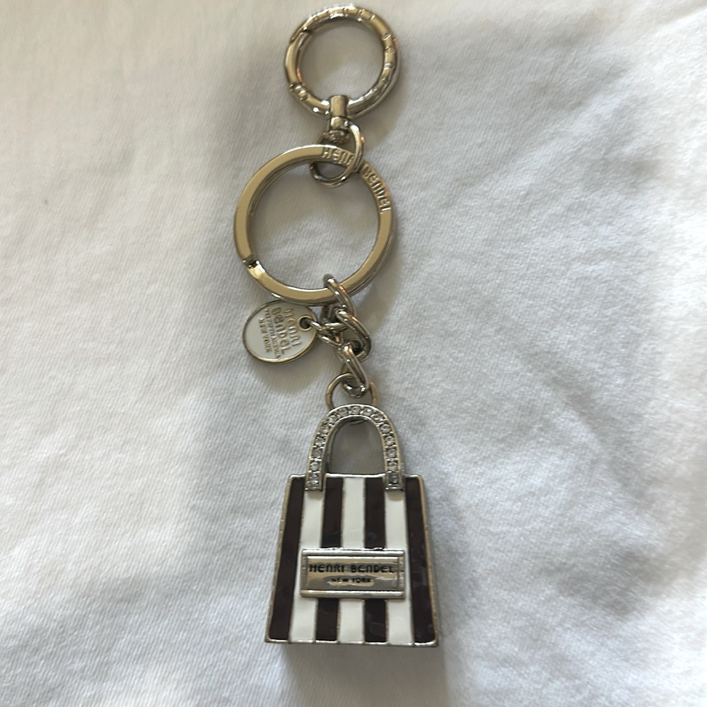 Fabulous and Rare! Vintage Henri Bendel shopping Bag / Purse Keychain!